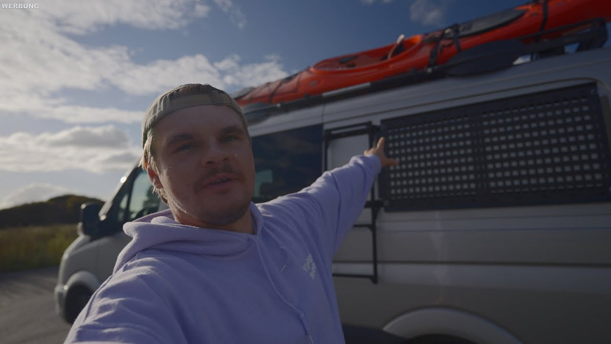 Video laden: DIY CAMPER VAN Update ! Leiter, Duschzelt, Wassersystem uvm. / diy campervan | Joshua Ehler