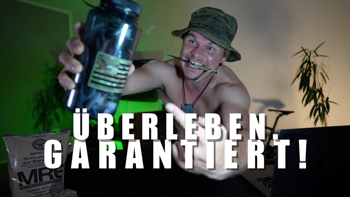 Video laden: Die PERFEKTE  FLASCHE❗️für 7 vs.wild für 2 Personen! / ÜBERLEBEN GARANTIERT #7vswild  Joshua Ehler