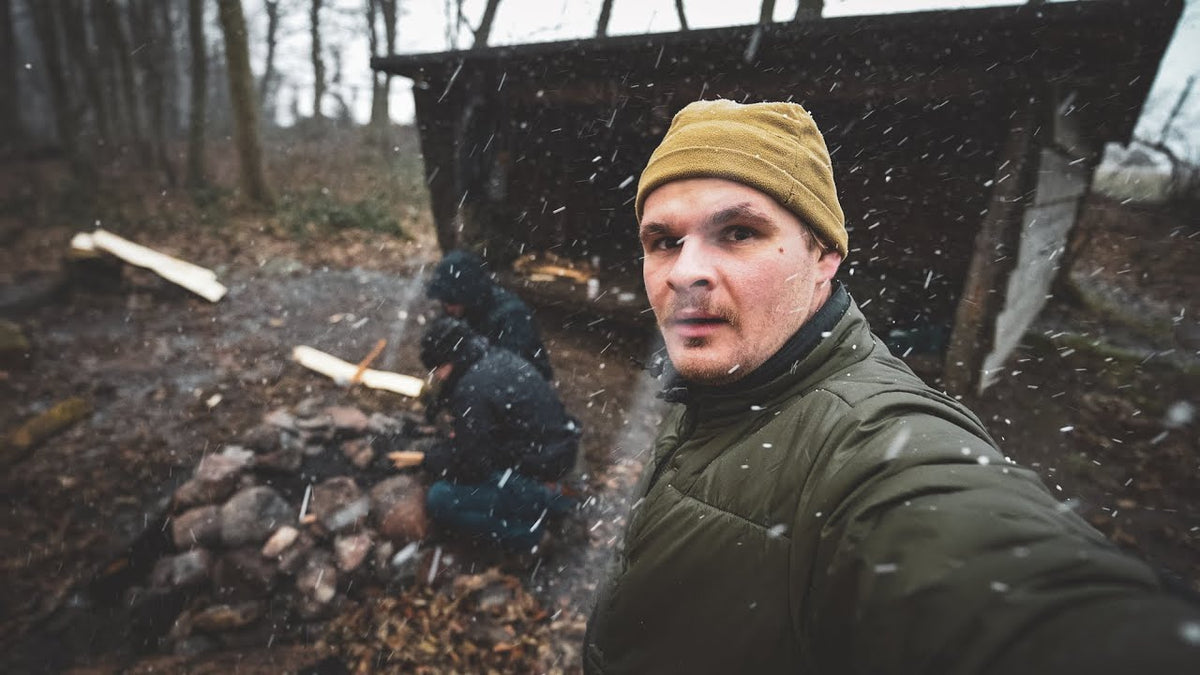 Video laden: 24H Overnighter im Winter in Dänemark Shelter  /Joshua Ehler