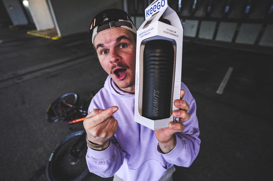 NOLIMITS x KEEGO Titan-Trinkflasche 750 ml für Rennrad und Gravelbike